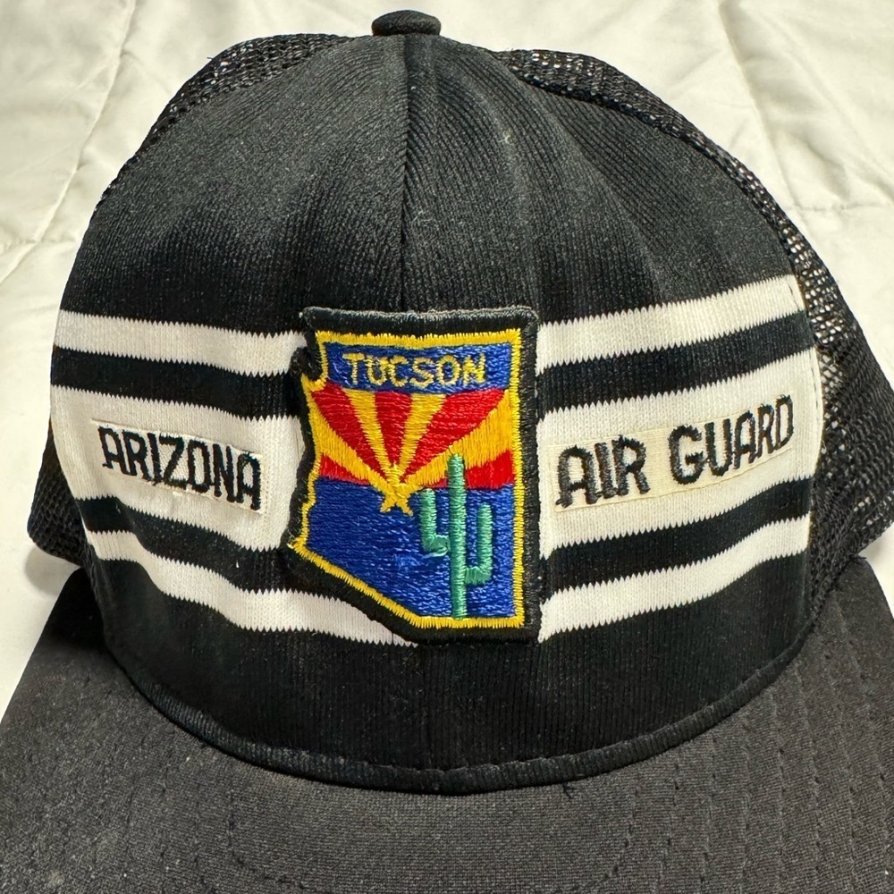 Arizona Air Guard Tucson SnapBack Vintage Mesh Trucker Baseball Hat Grandpa AJD - Picture 3 of 9
